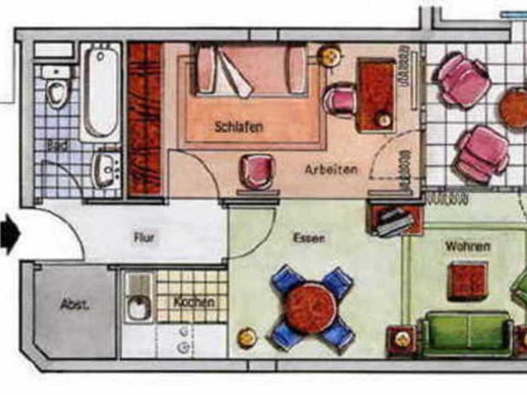2 Raum Wohnung Morgensonne Mit Balkon Sellin  المظهر الخارجي الصورة